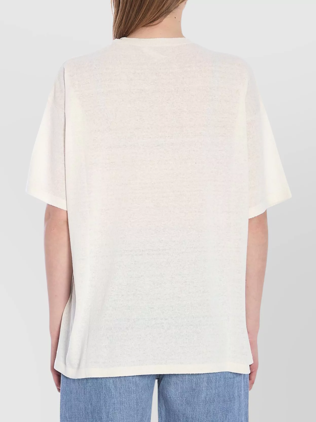 The Row Silk Knit Crewneck T-Shirt
