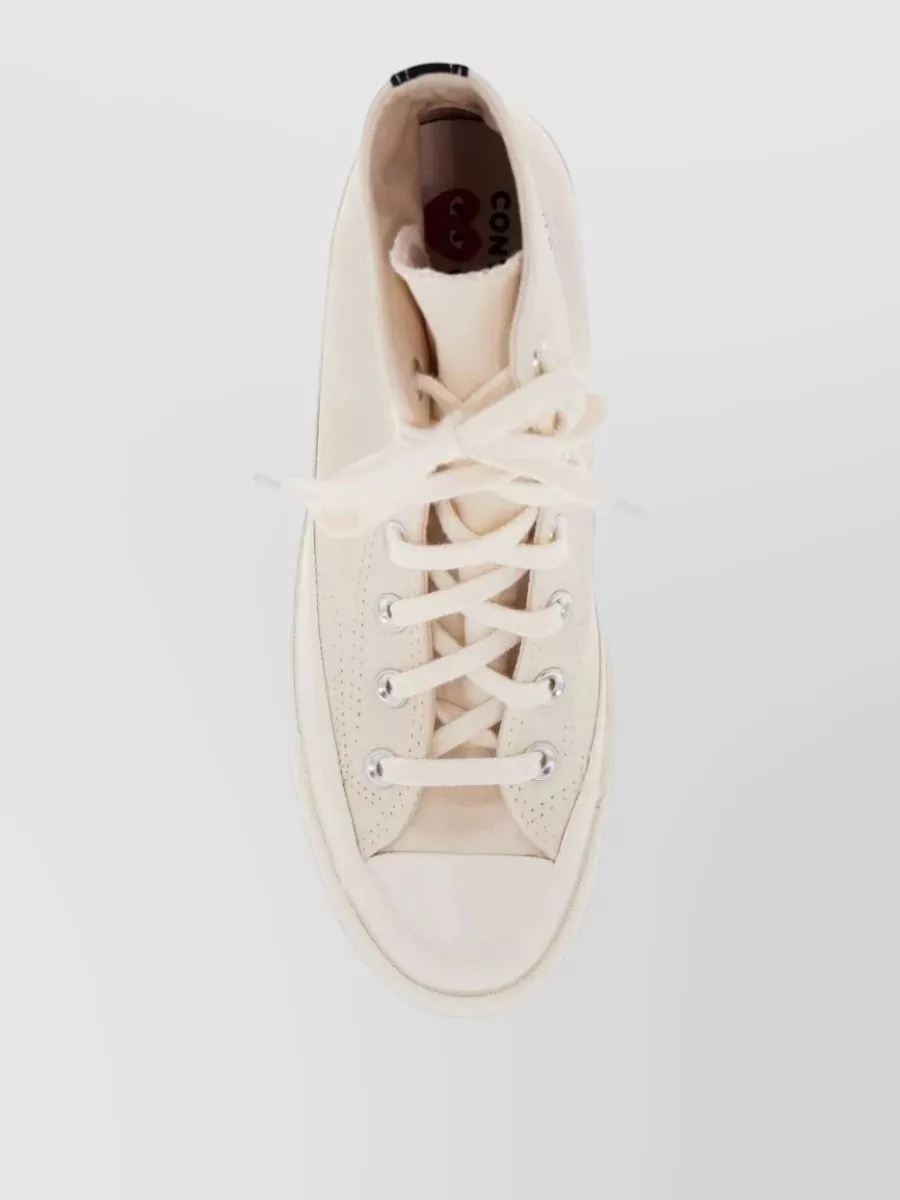Comme Des Garçons Play High-Top Lace-Up Sneakers