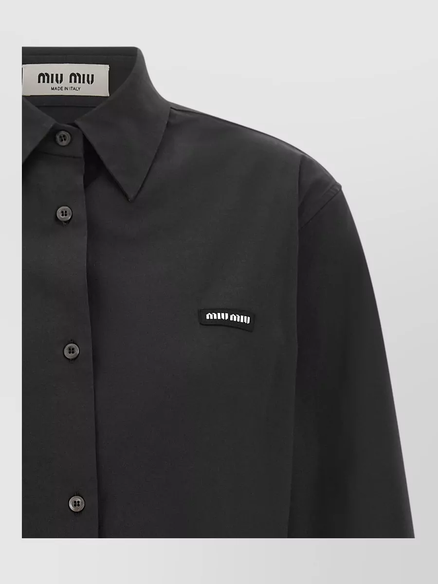 Miu Miu Stretch Poplin Shirt