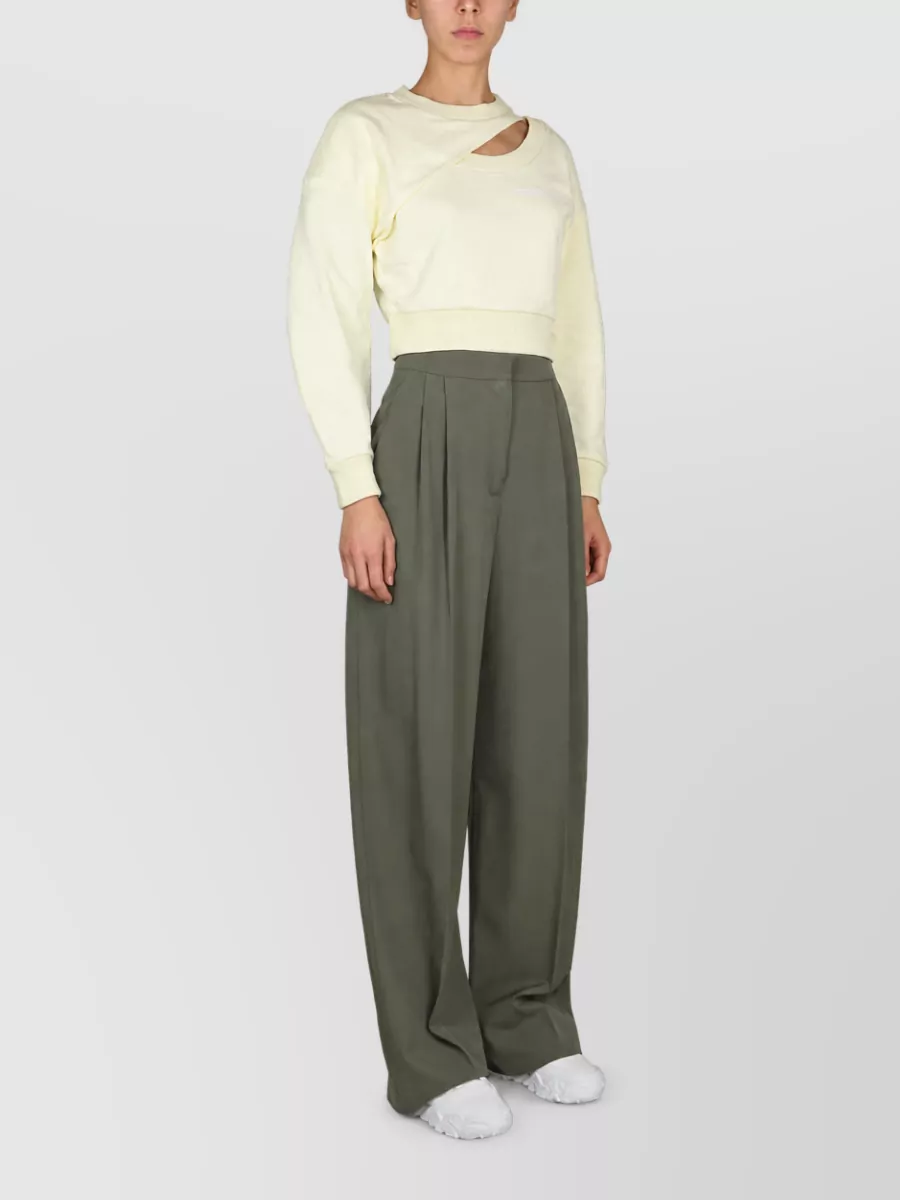 Alexander Mcqueen Cropped Knitted Top