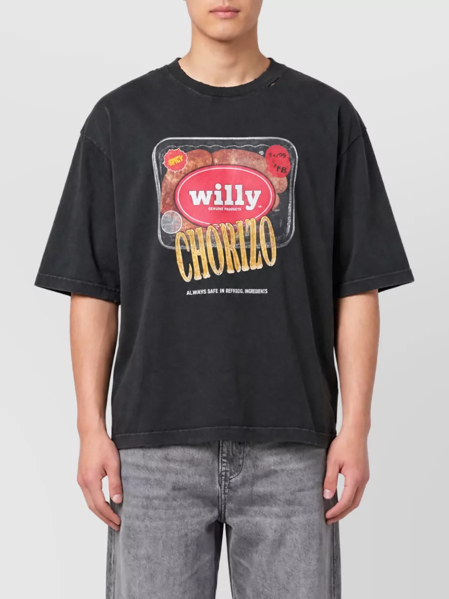 Willy Chavarria cotton oversized printed t-shirt