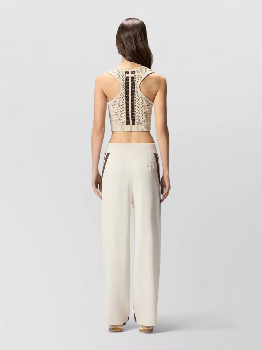 Pinko Crochet Mesh Sleeveless Top