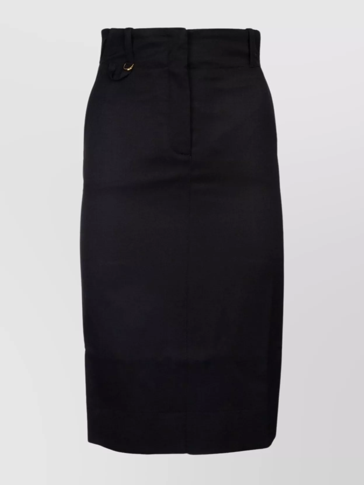 Shop Jacquemus High Waist Slit Skirt With Front Pleat Detail
