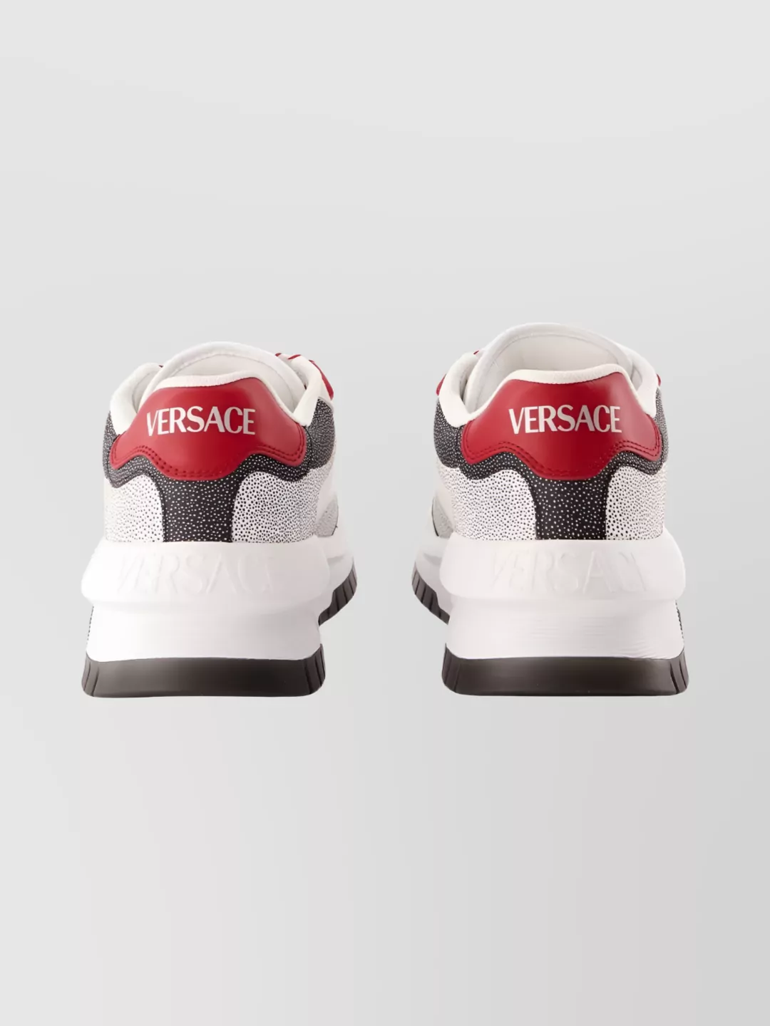 Versace Odissea Sneakers Leather Chunky Sole Lace-Up