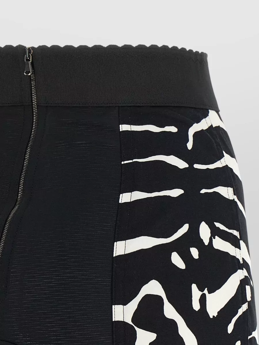 Dolce&Gabbana High-Rise Zebra-Print Shorts