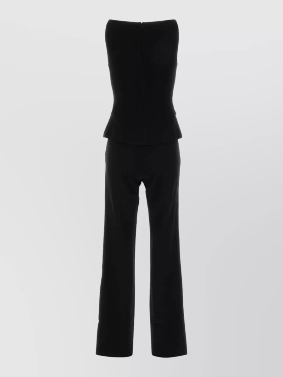 Self-Portrait Wool Jumpsuit