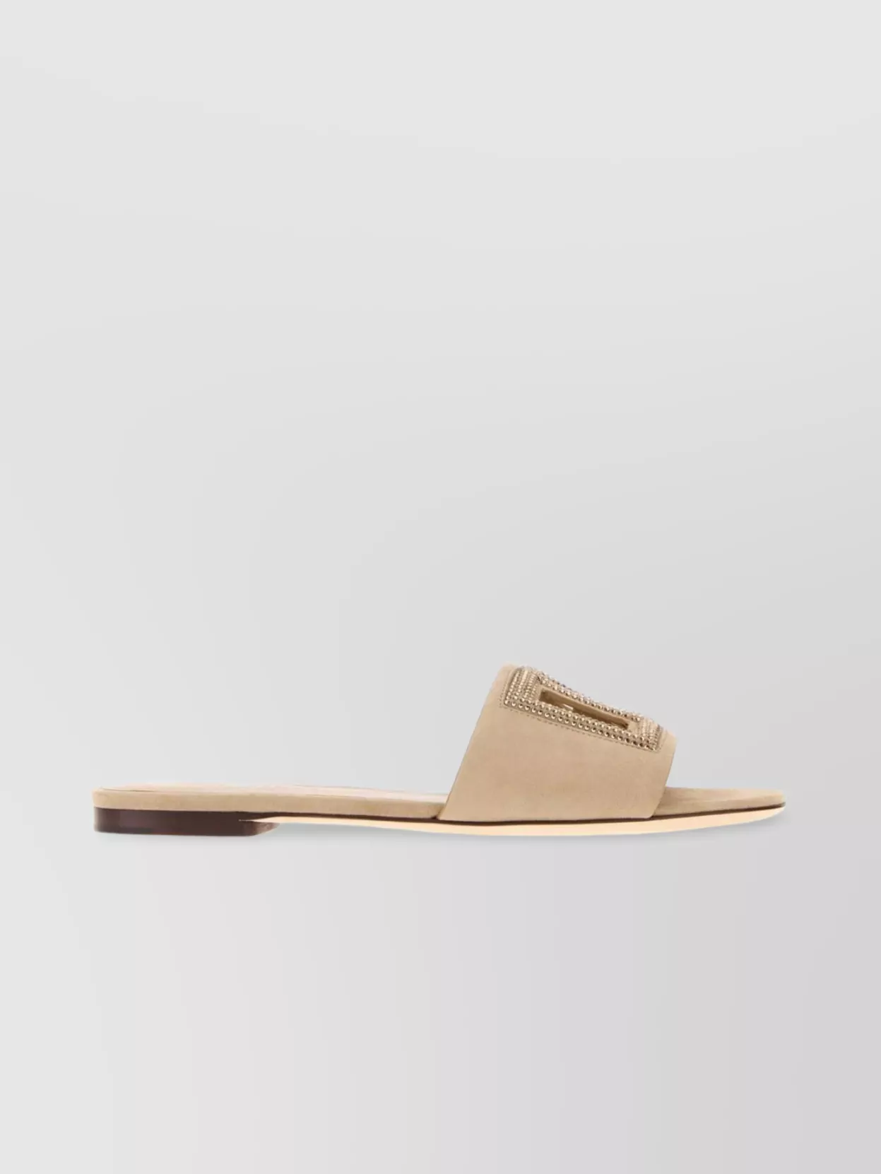 Dolce & Gabbana Slippers Suede Strap Embellished