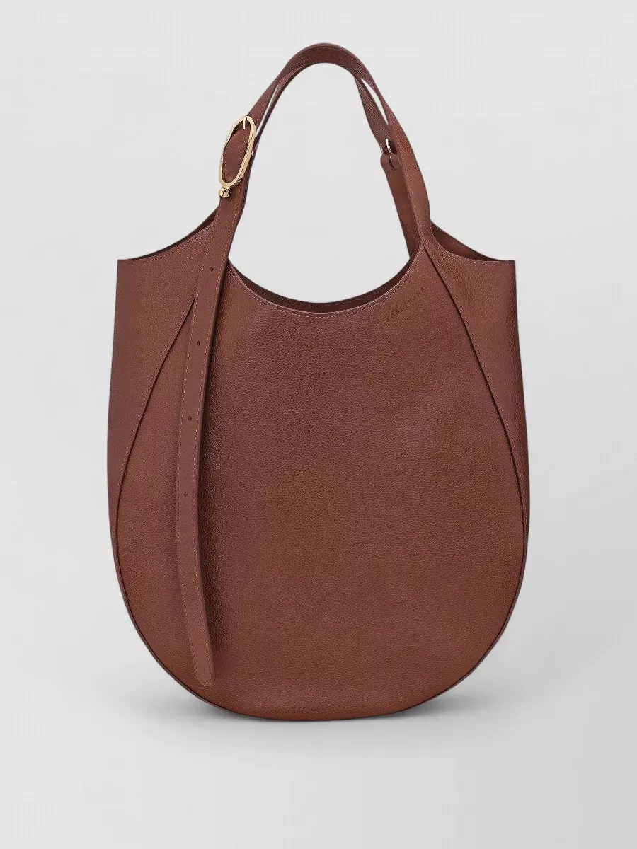 Longchamp leather xl shopper bag