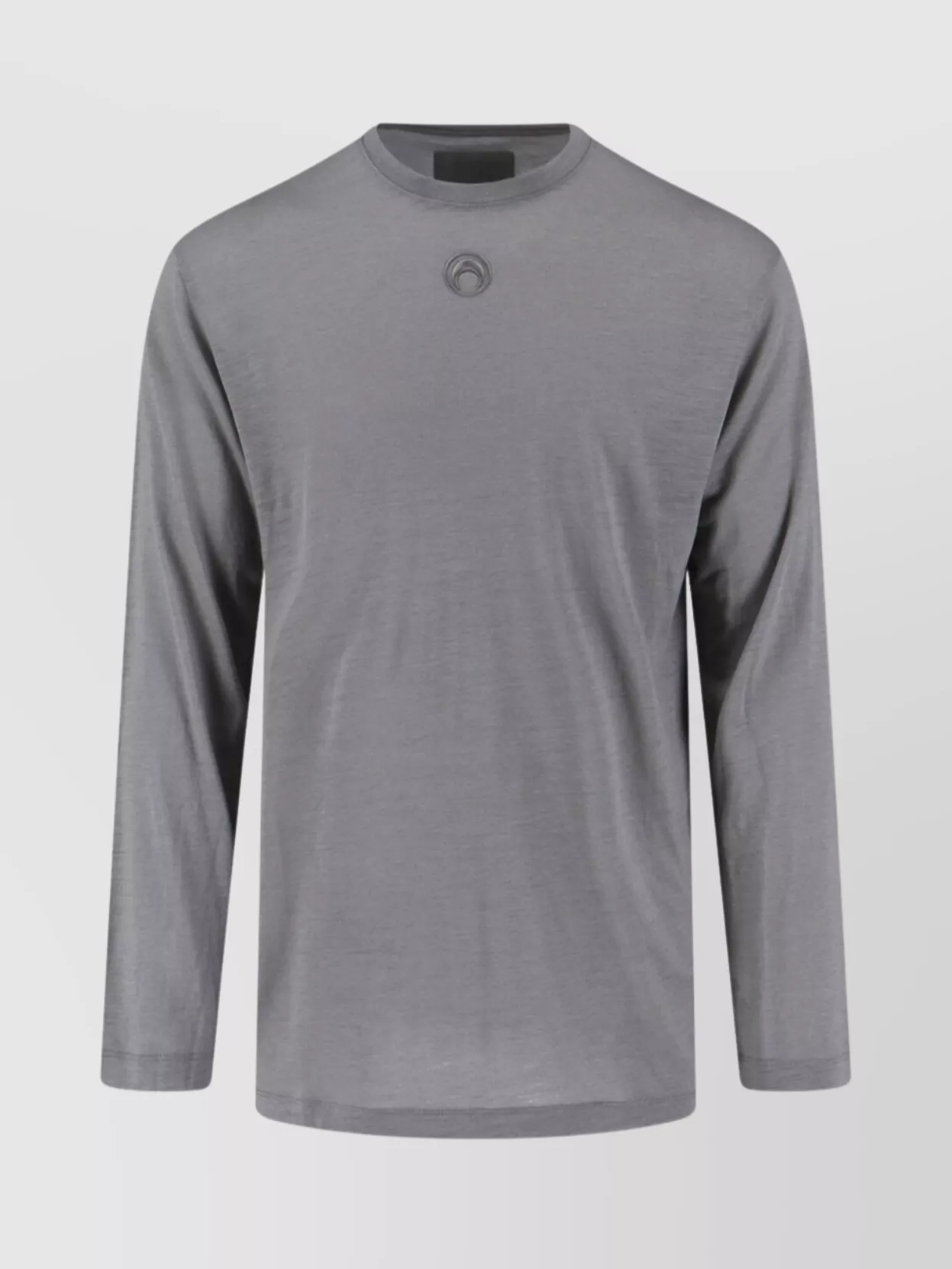 Marine Serre Short Sleeve Top Crew Neck In Gray
