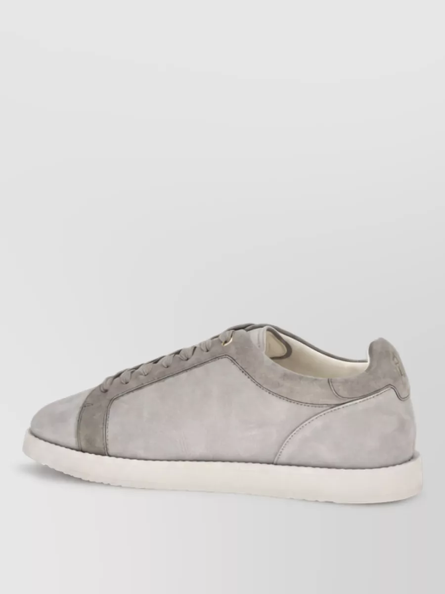 Brunello Cucinelli Suede Leather Low Top Sneakers