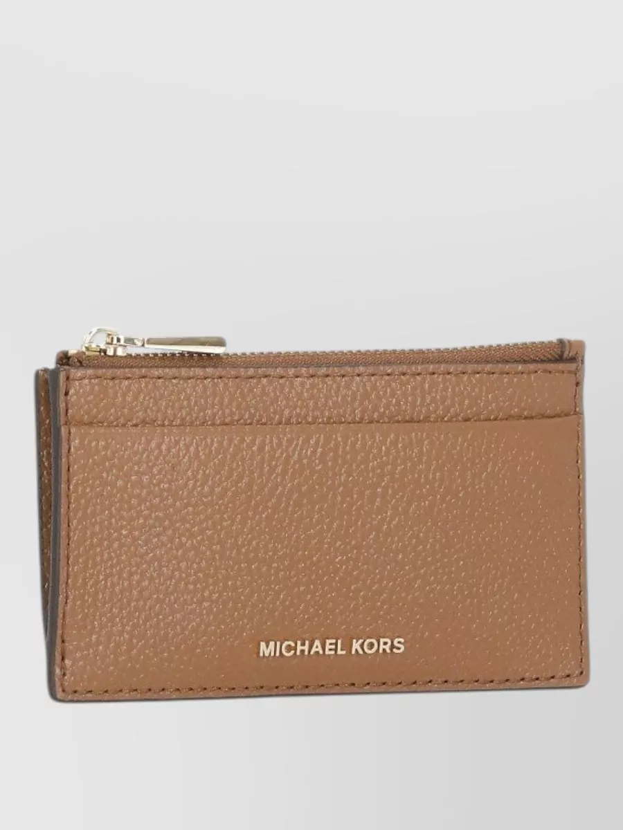 Michael Michael Kors Pebbled Leather Wallet And Key Ring