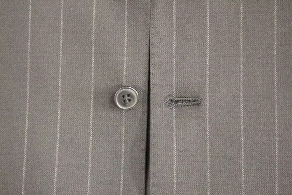 Dolce&Gabbana Striped Wool V-Neck Waistcoat