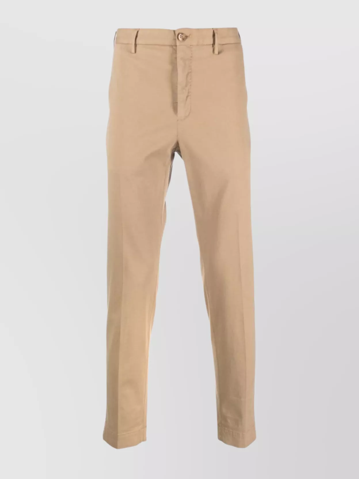 Incotex Cotton Trousers With Back And Side Pockets In Brown
