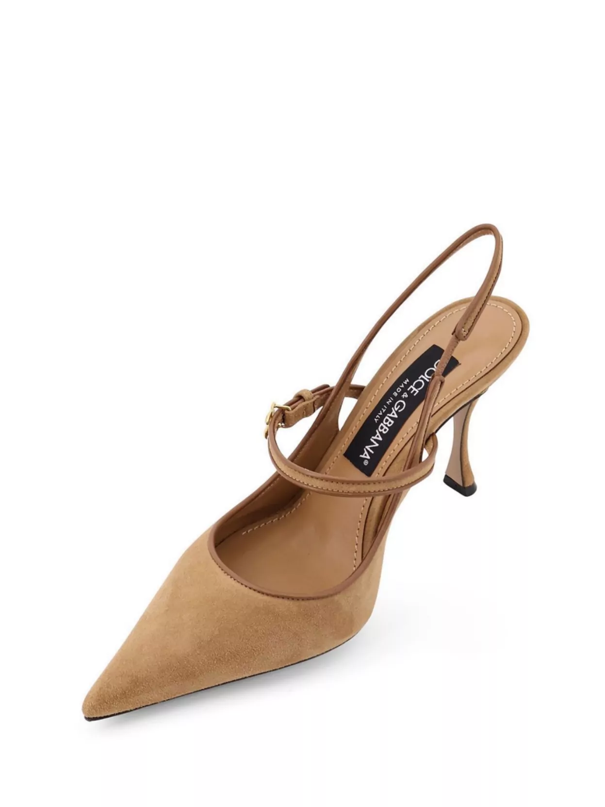 Dolce & Gabbana Stiletto Heel Slingback Pumps In Neutral