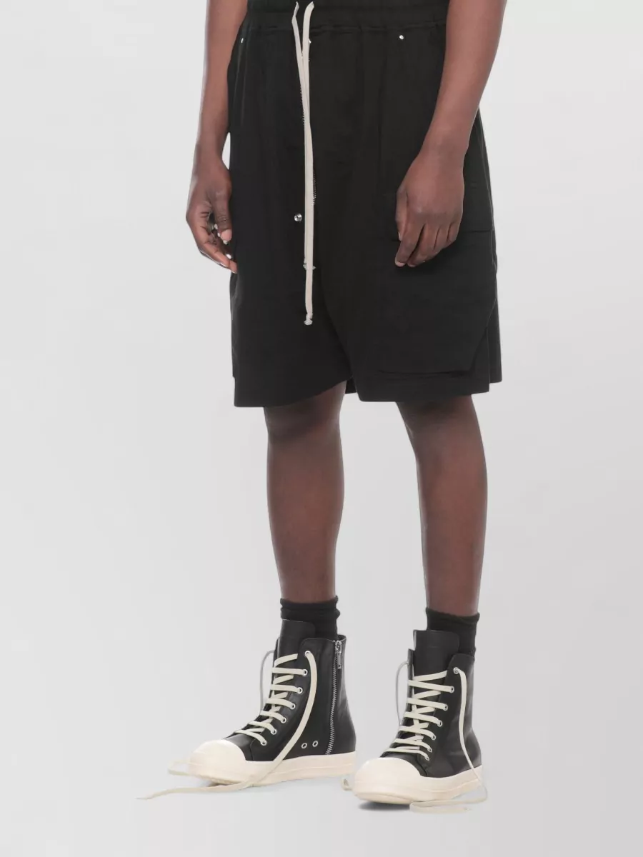 Rick Owens Drkshdw Cotton Cargo Bermuda Shorts