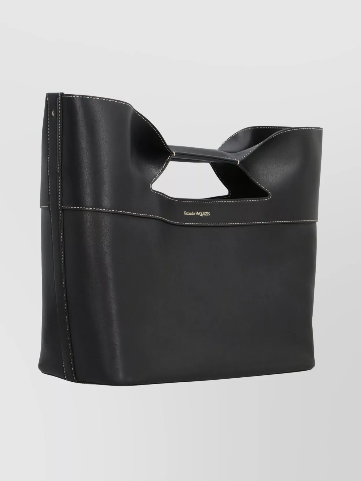 Mc Queen The Bow Calf Leather Cross-Body Bag
