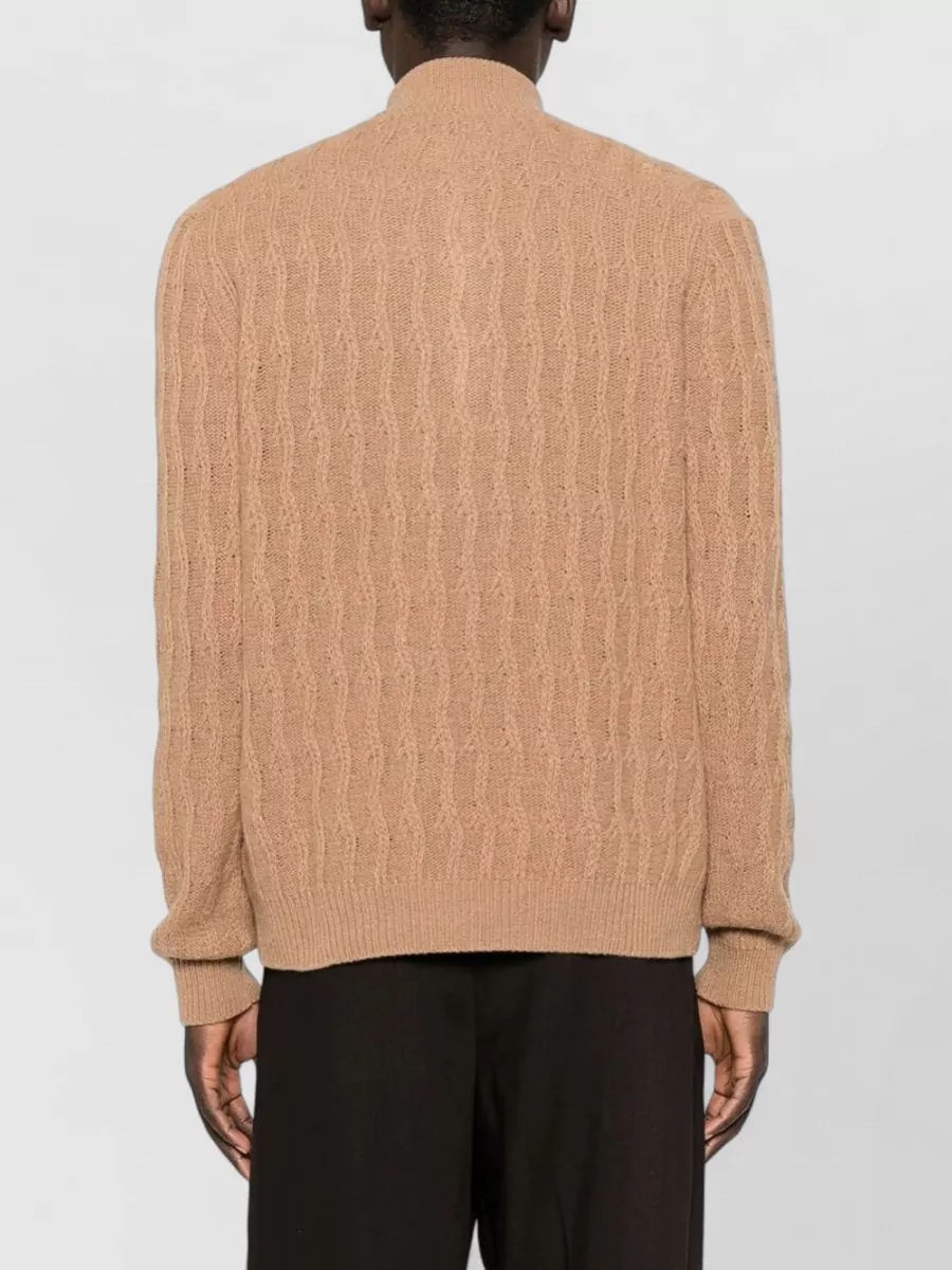 Etro Cashmere Quarter-Zip High-Neck Jumper