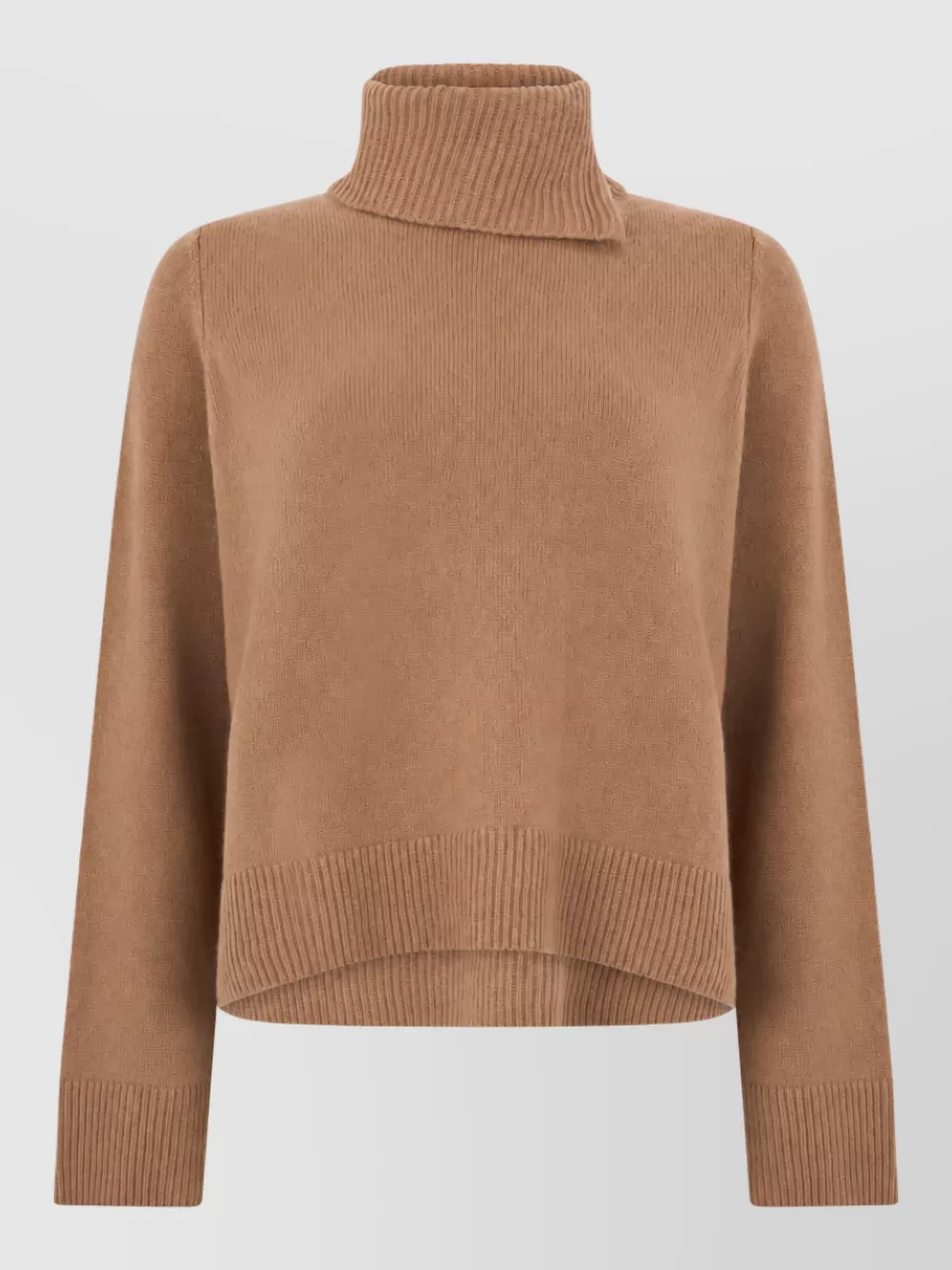 Vince cashmere wool cropped high neck sweater