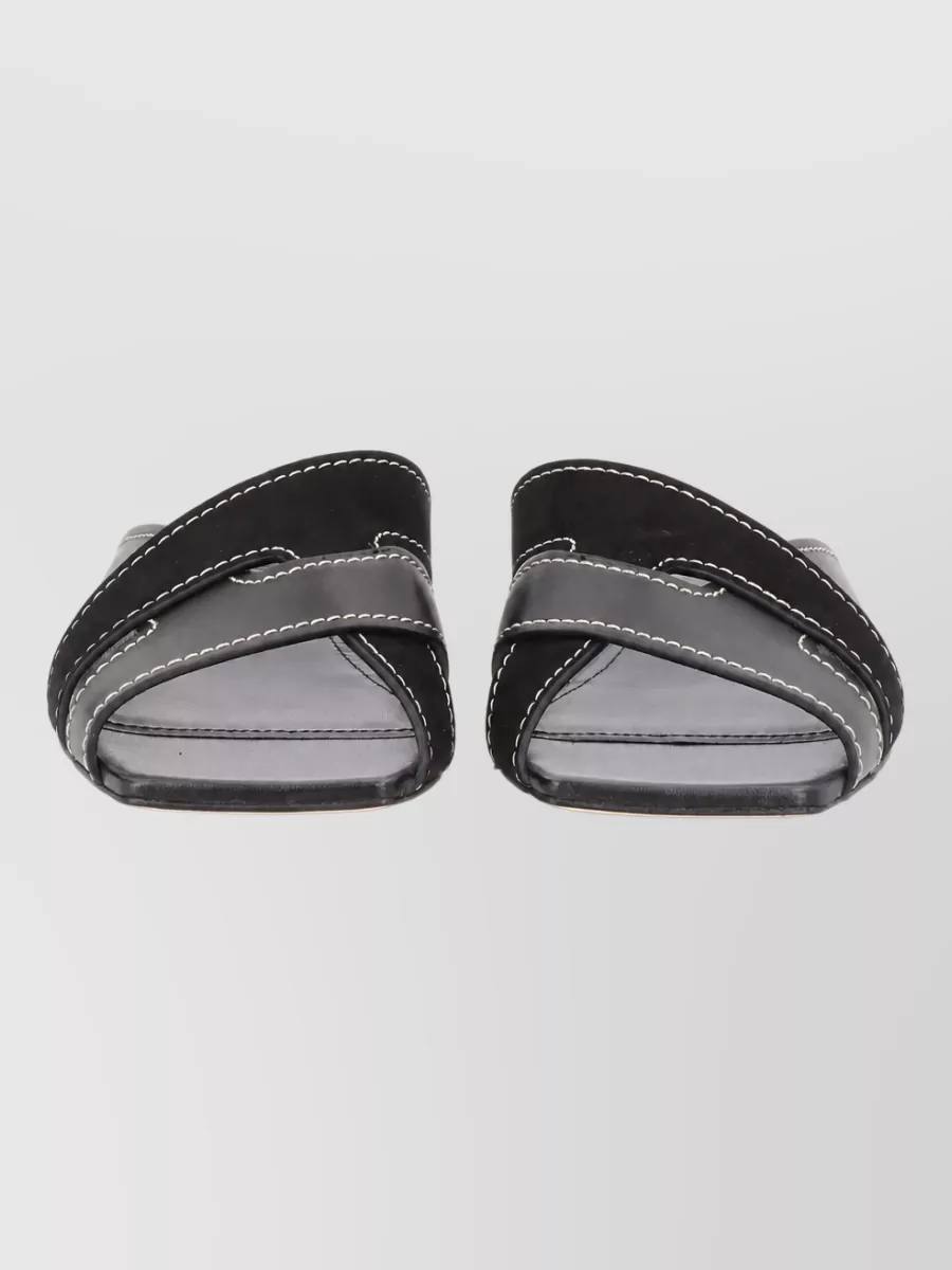 Tod's Mules Sandal Cross Strap Open Toe Design