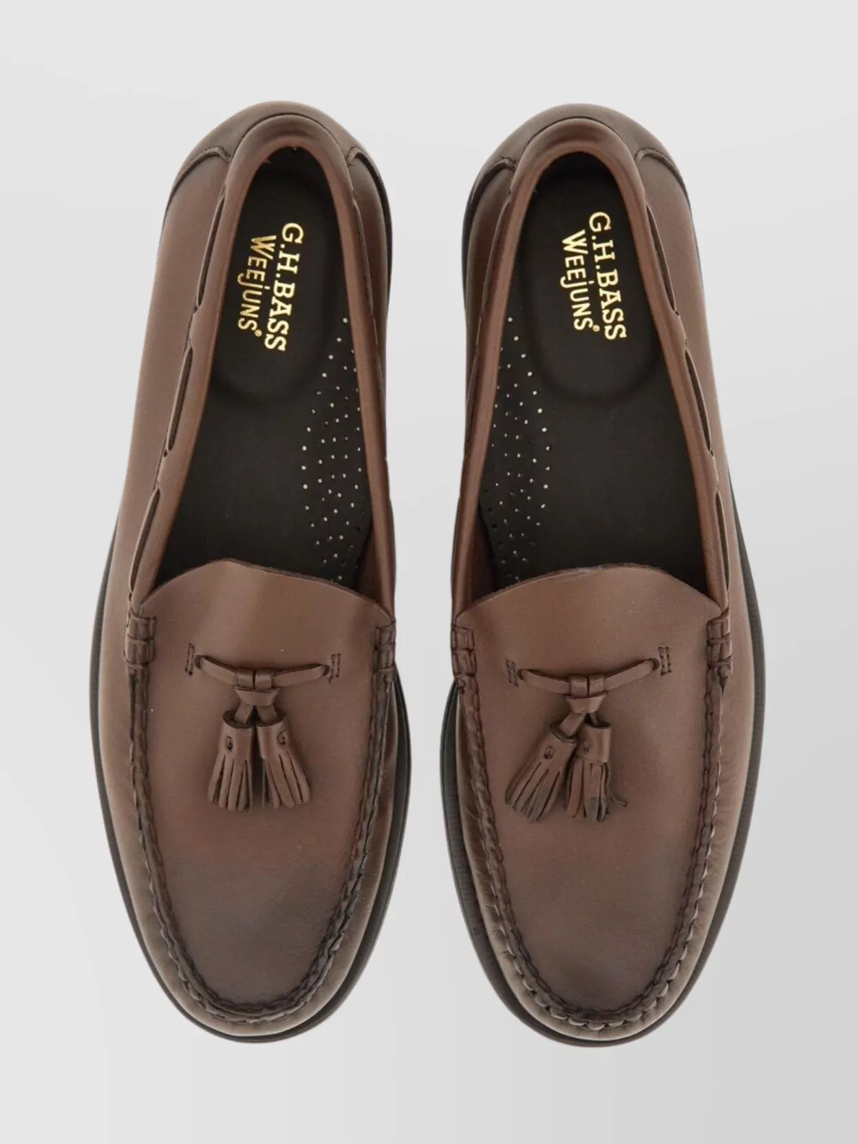 G.h. Bass Loafers With Round Toe And Tassel Detail