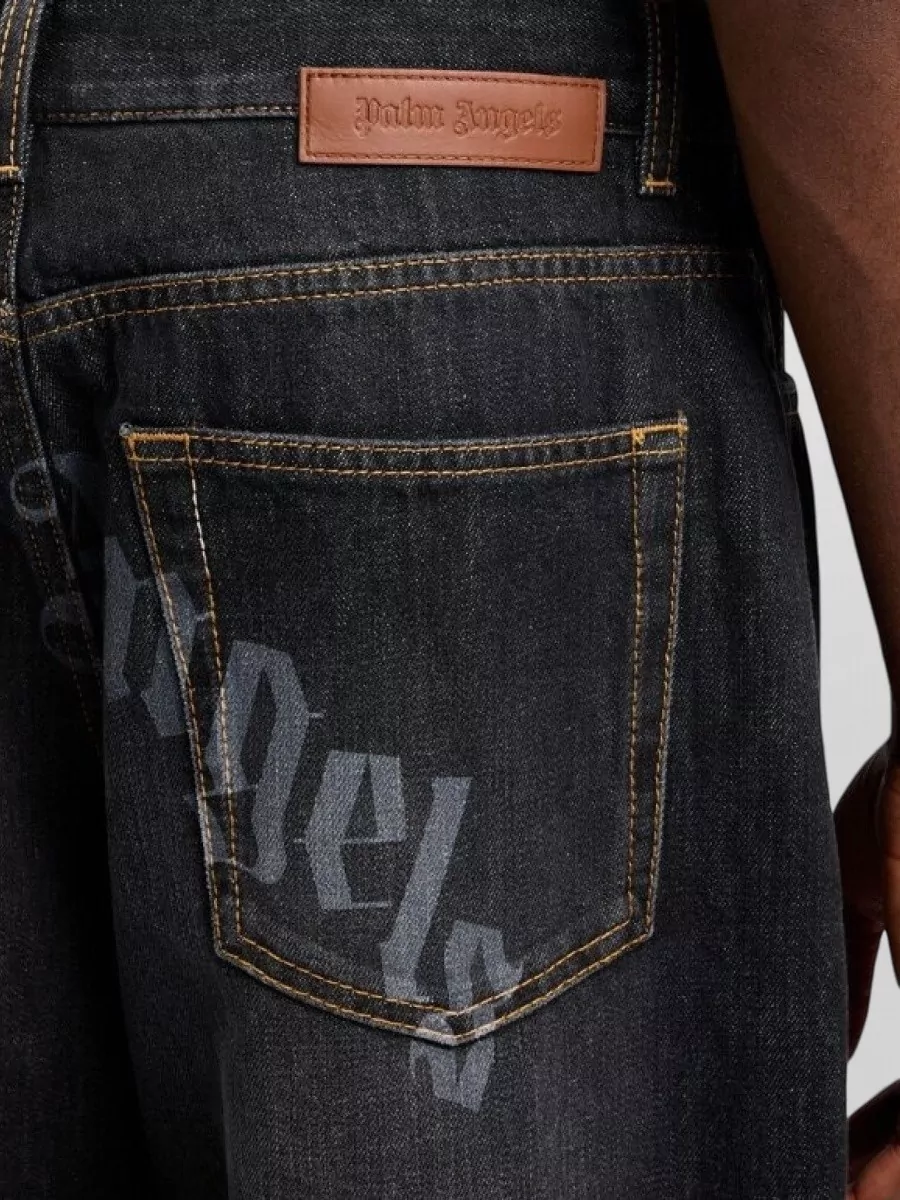 Palm Angels Loose Straight-Leg Jeans