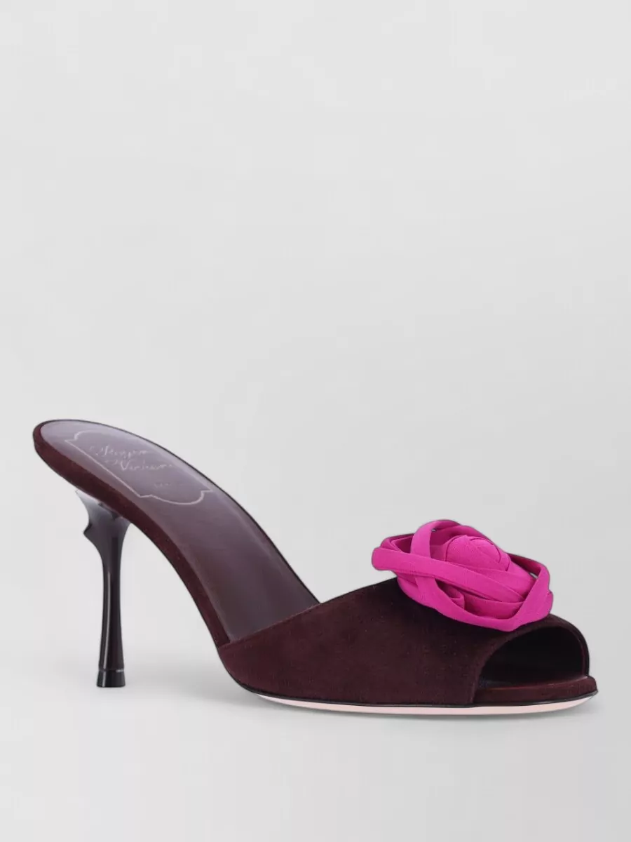Roger Vivier leather high heel mules
