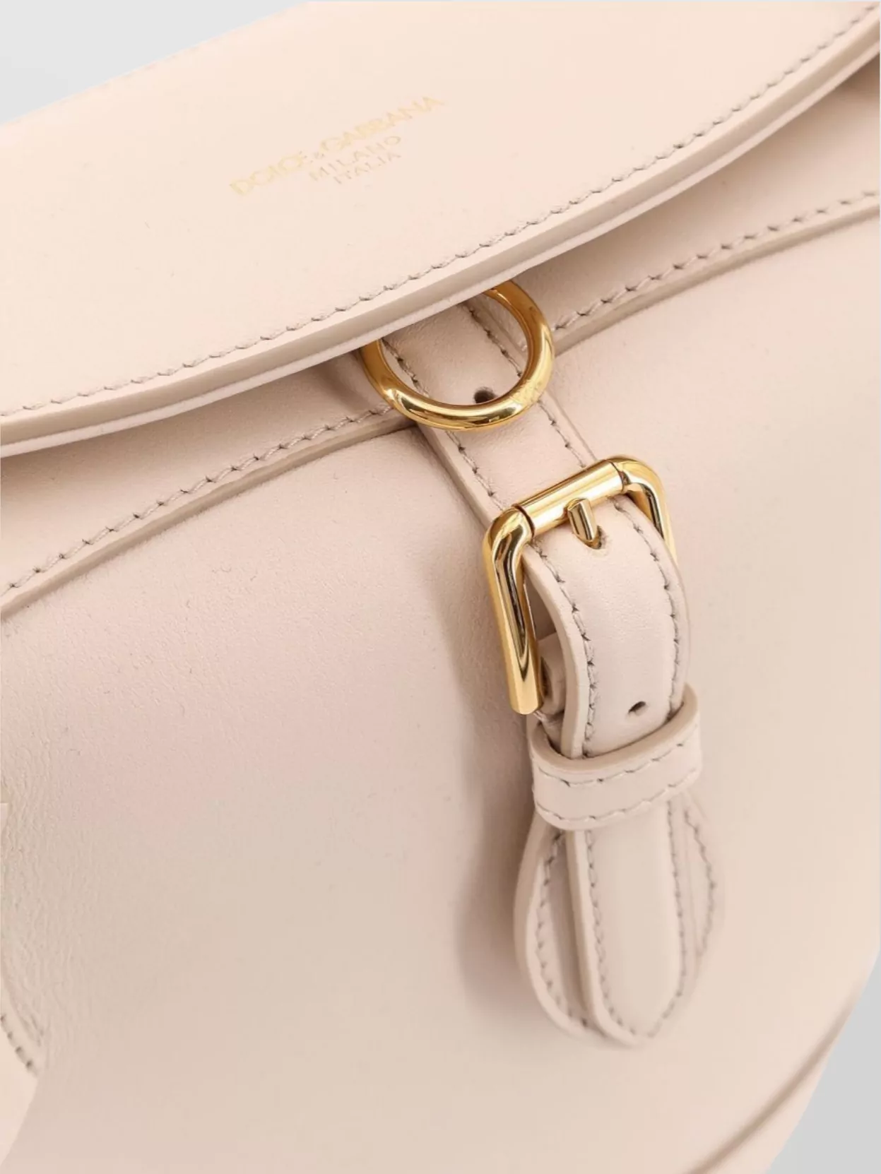 Dolce&Gabbana Capri Leather Shoulder Bag With Buckle Detail