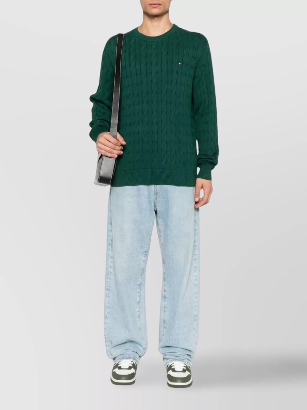 Tommy Hilfiger Textured Knit Pullover Crew Neck