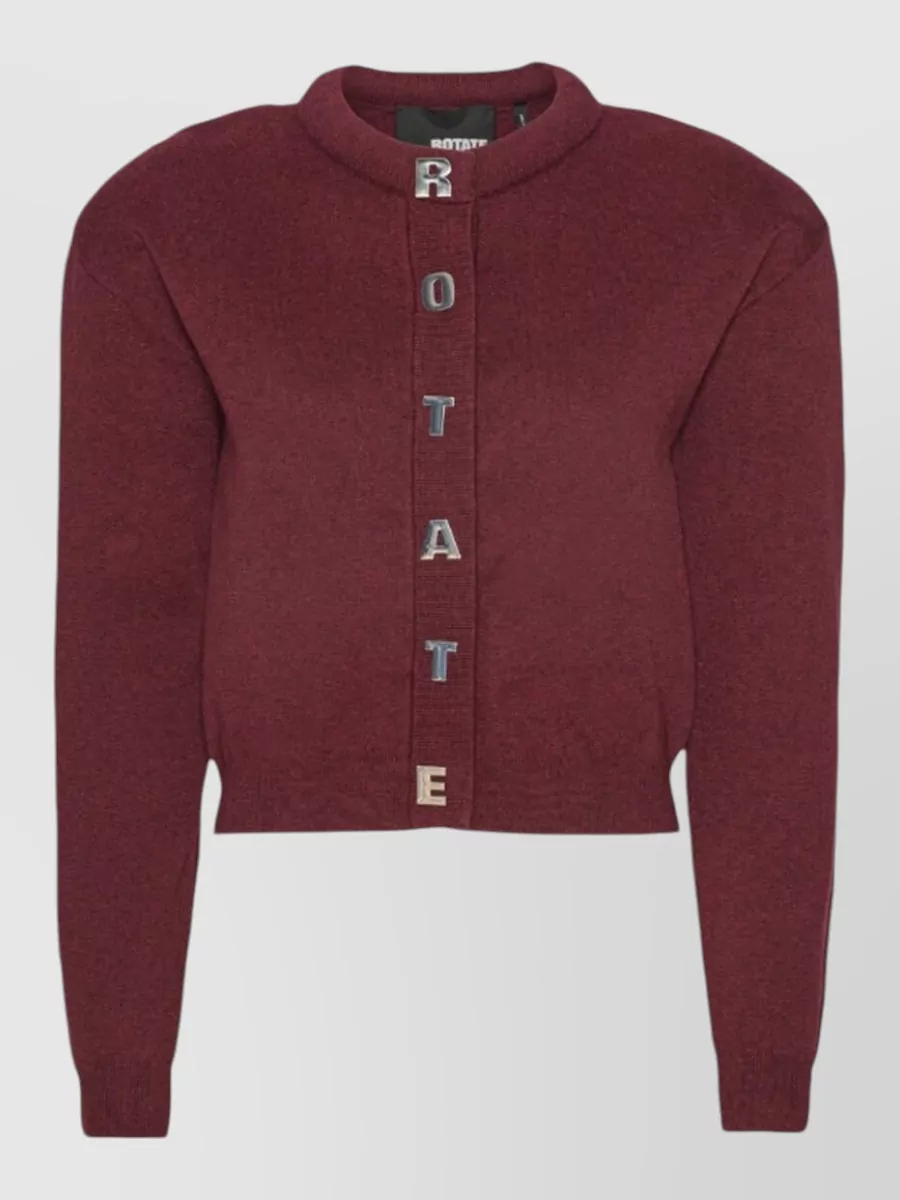 Rotate Cropped cashmere cardigan