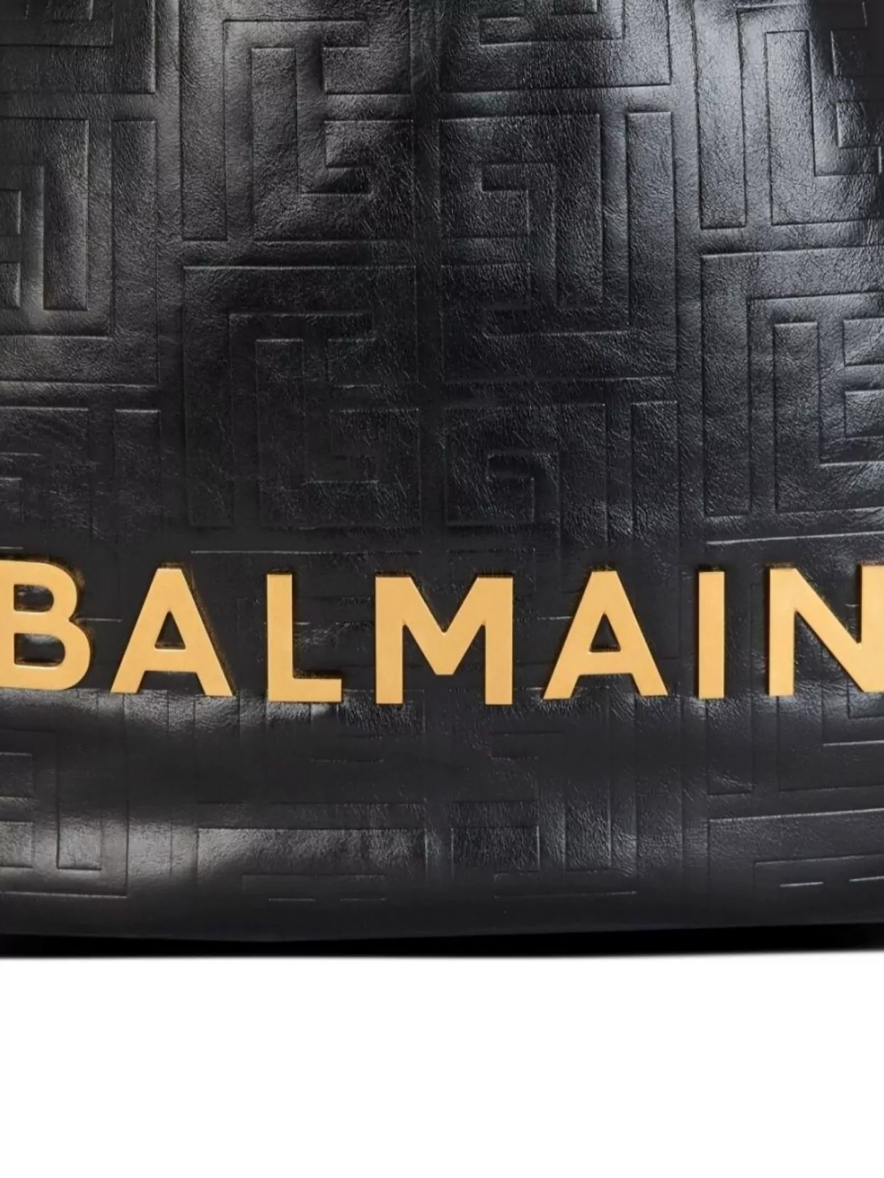 Balmain Quilted Leather Chain-Link Shoulder Bag