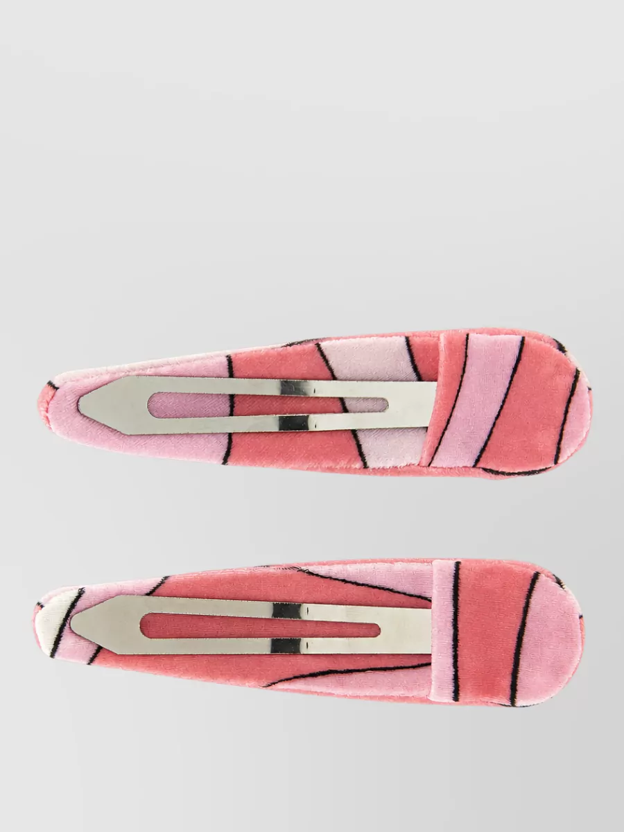 Pucci Marmo Hair Clip Set