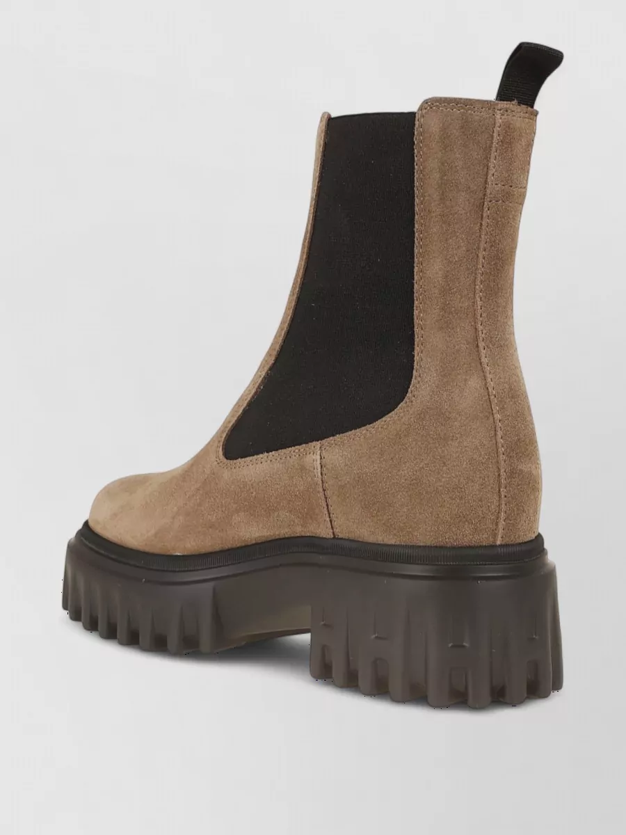 Hogan Suede Chelsea Ankle Boots