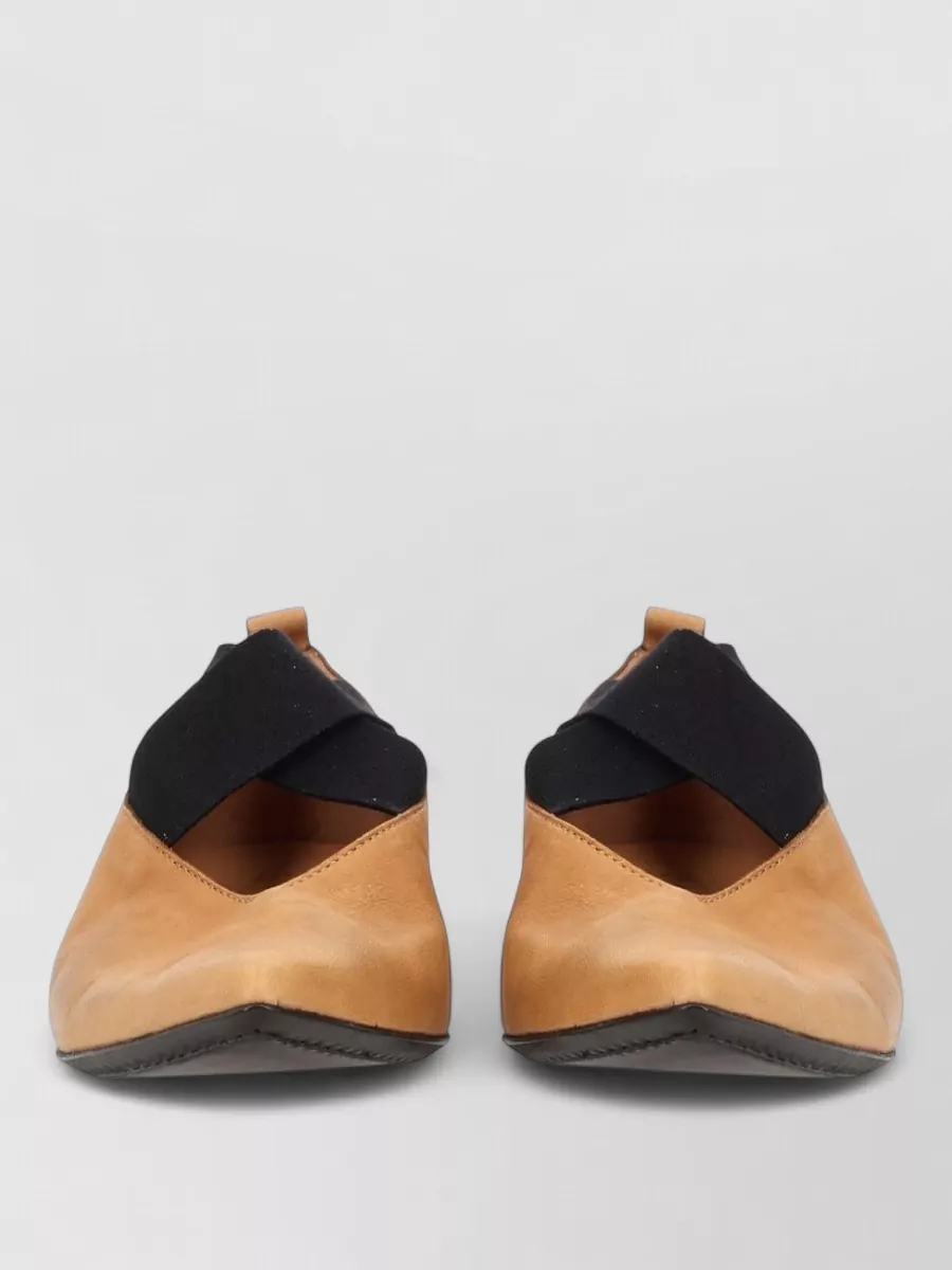 Uma Wang leather pointed ballerina shoes