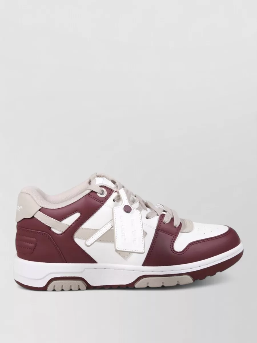 Off-White leather low-top sneakers