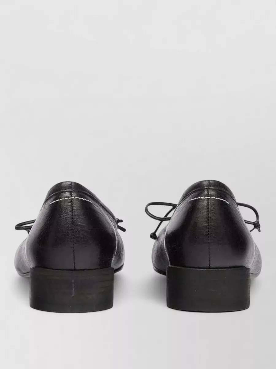 Mm6 Maison Margiela Leather Knotted Ballerina Shoes
