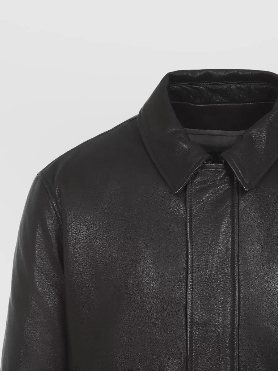 Yves Salomon Lamb Leather Jacket