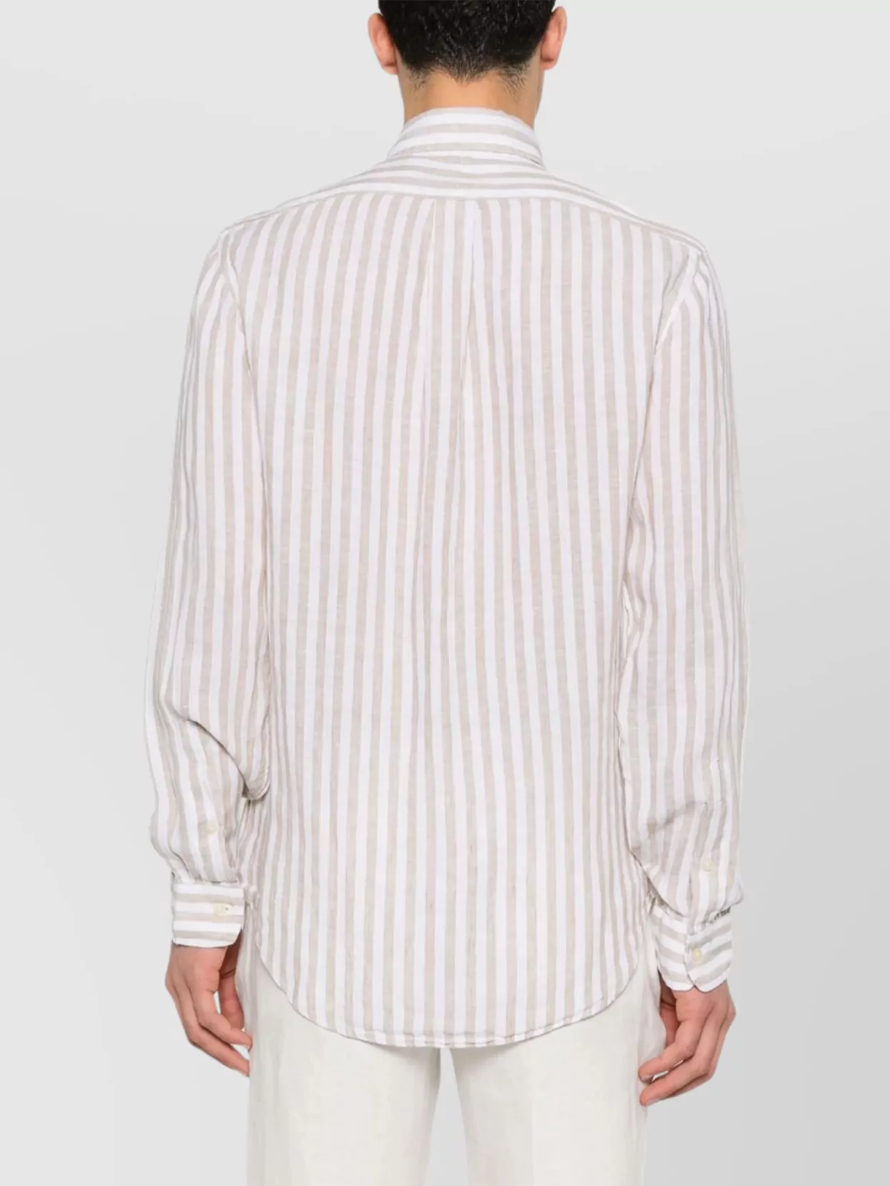 Polo Ralph Lauren Striped Linen Shirt Button-Down Collar