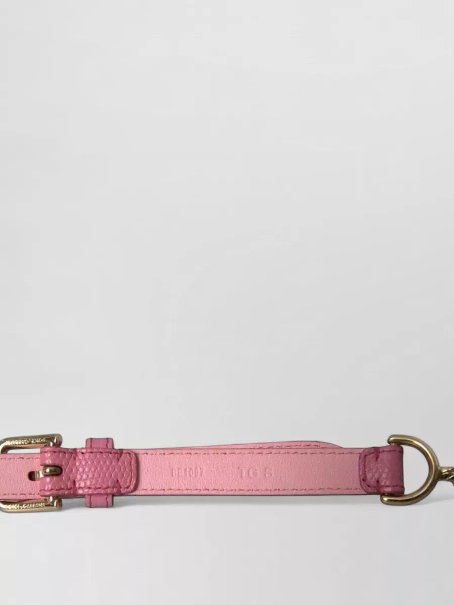 Dolce&Gabbana leather crystal embellished belt