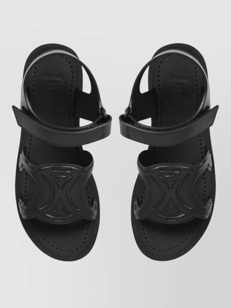 Celine Leather Sunny Slides