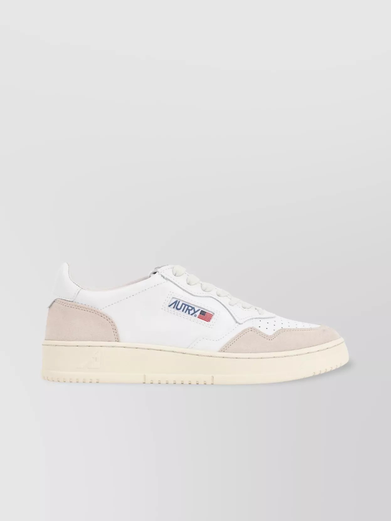 Autry Low-top Sneakers With Leather And Suede Accents In White