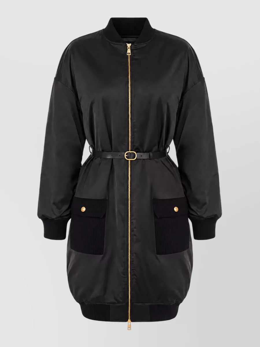 Elisabetta Franchi belted oversized coat