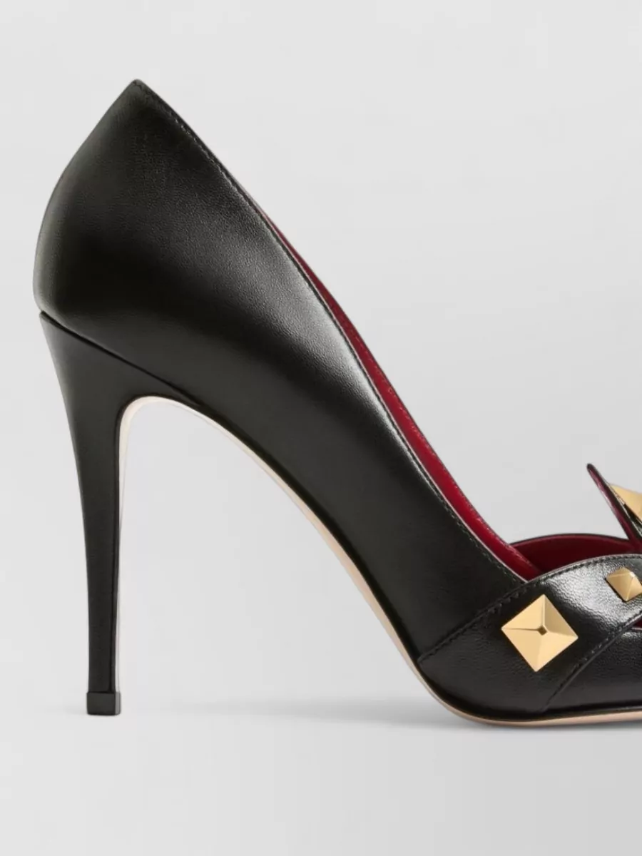 Valentino Garavani Leather Studded Pumps