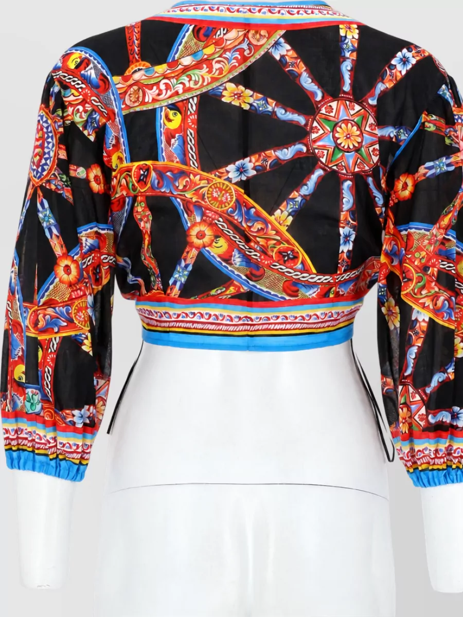 Dolce&Gabbana Printed Cropped Jacket