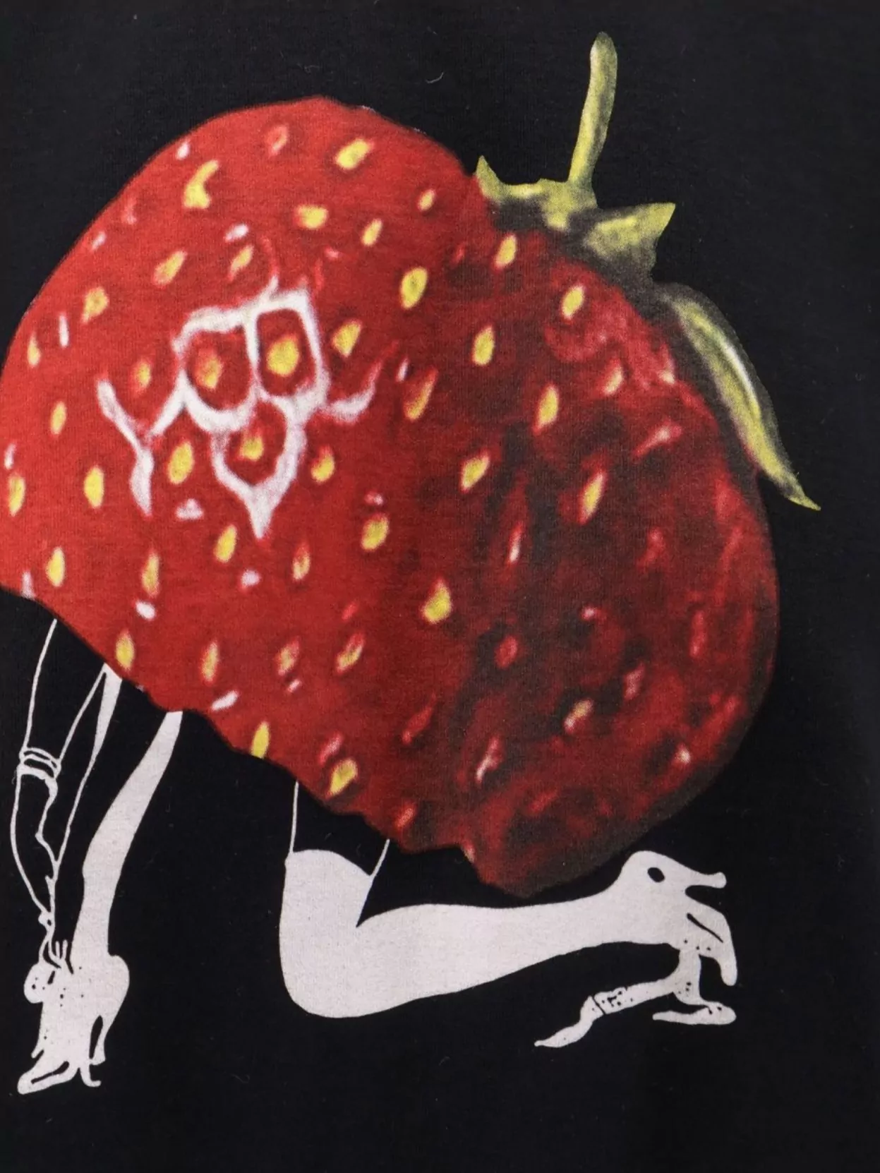 Undercover Graphic Print Asymmetrical Cotton T-Shirt