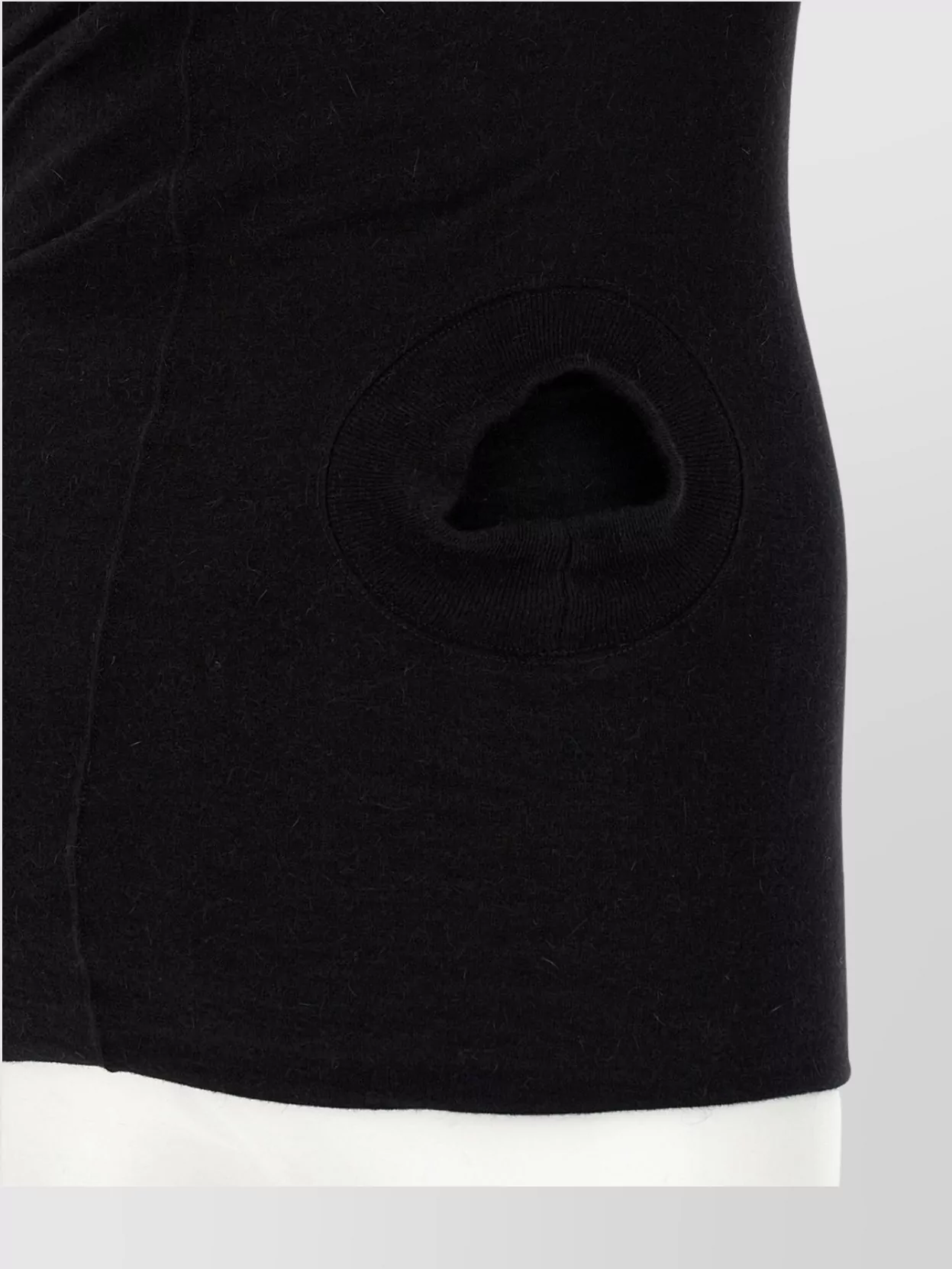 Rick Owens Hollywood Banana Off-Shoulder Ruched T-Shirt
