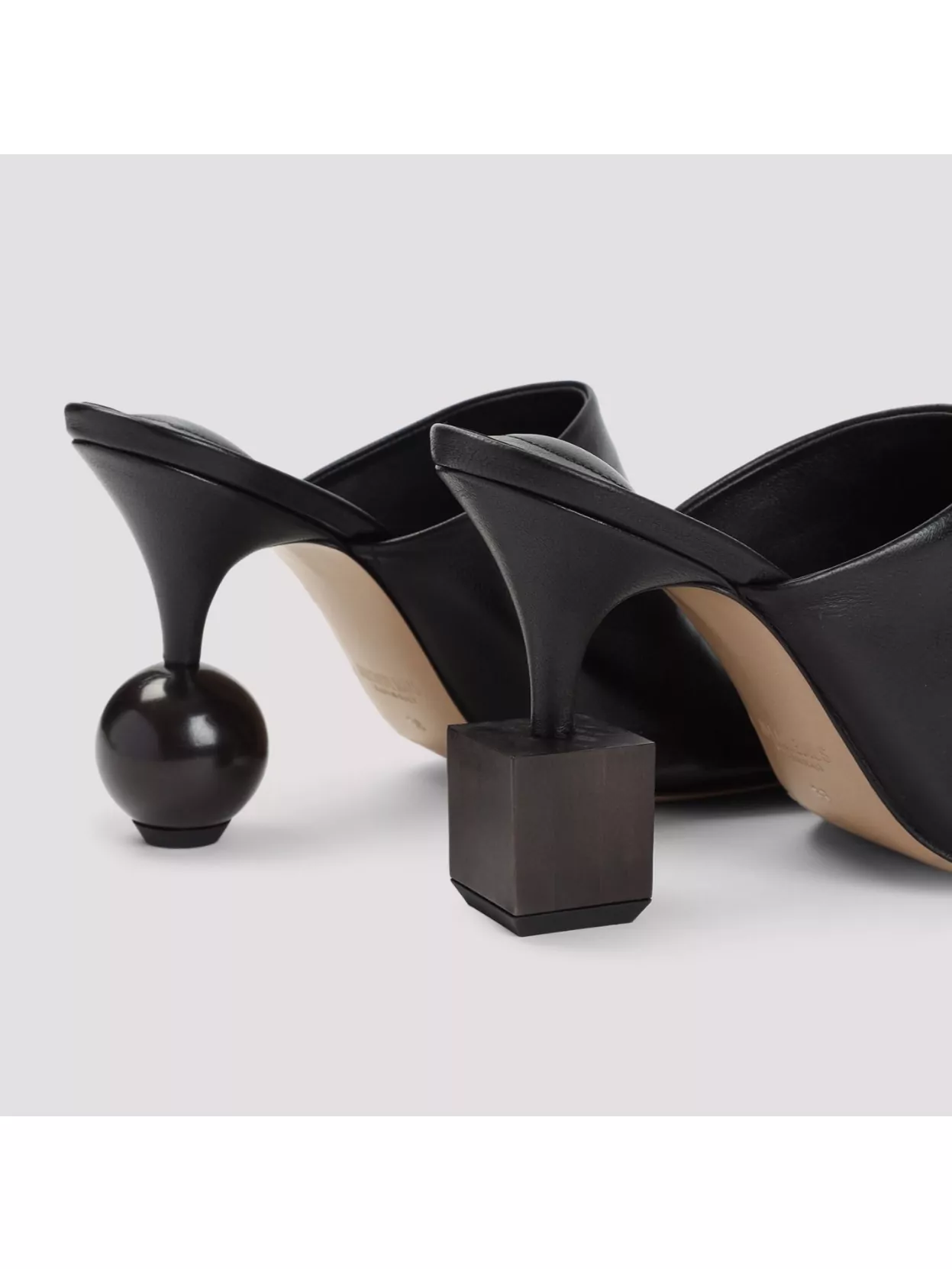 Shop Jacquemus Bisou Mules With Unique Heel Design
