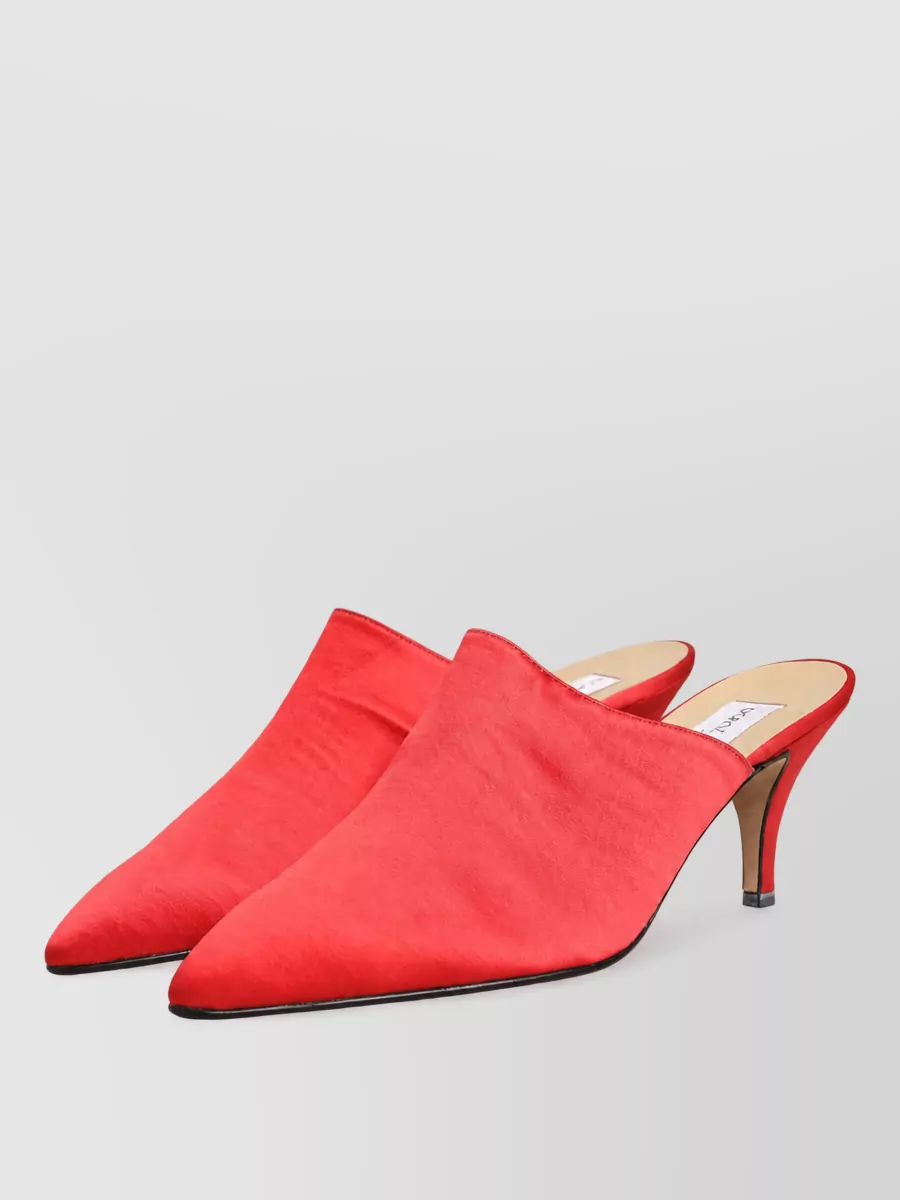 Dolce&Gabbana suede leather heel mules