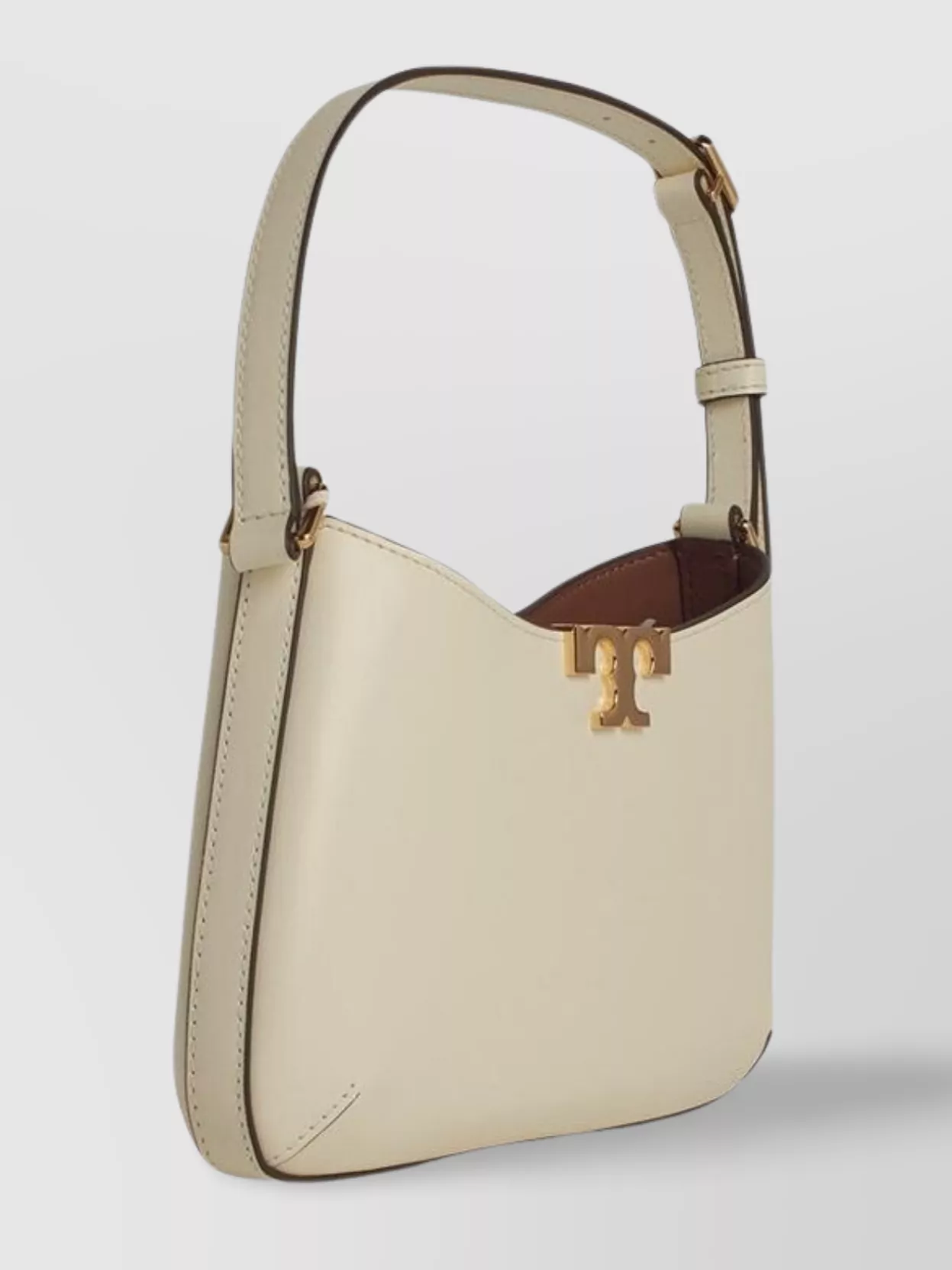 Tory Burch 'eleanor' Structured Leather Bag In Neutrals