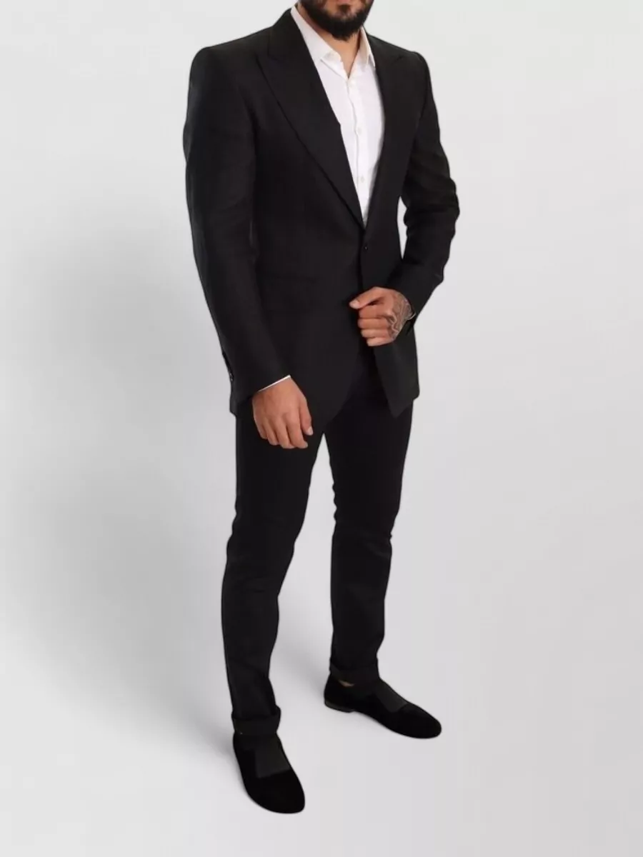 Dolce&Gabbana linen slim-fit suit jacket