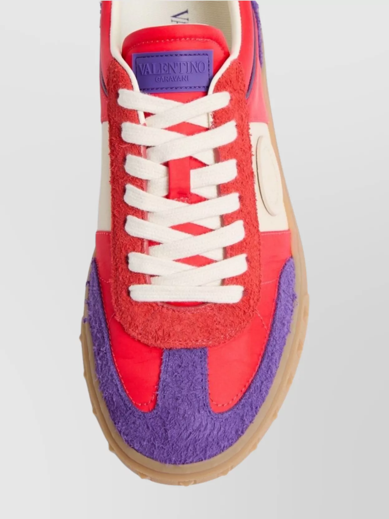 Valentino Garavani Stylish Low Top Sneakers With Multicolor Panels